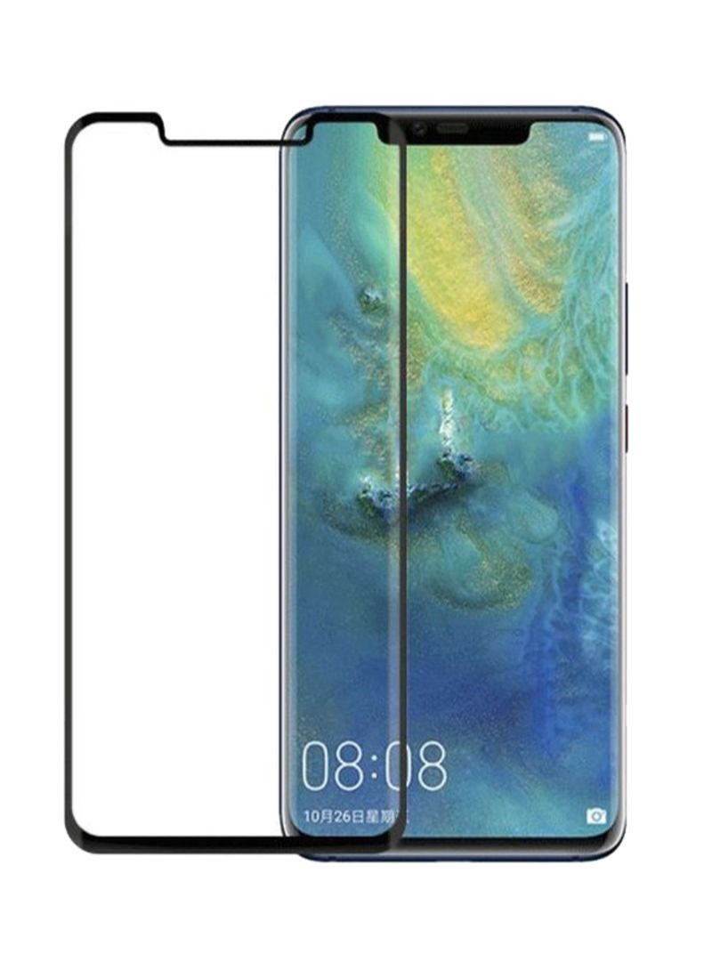 3D Tempered Glass Screen Protector For Huawei Mate 20 Pro Black/Clear