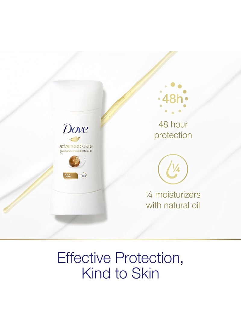 دوف مزيل العرق دوف للعناية المتقدمة، زبدة الشيا، 74 جم - Image 3