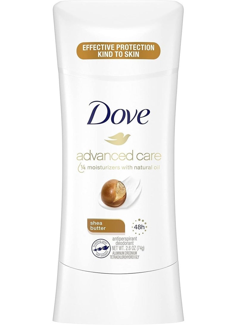 Dove Advanced Care Antiperspirant Deodorant, Shea Butter 74gm - Image 1