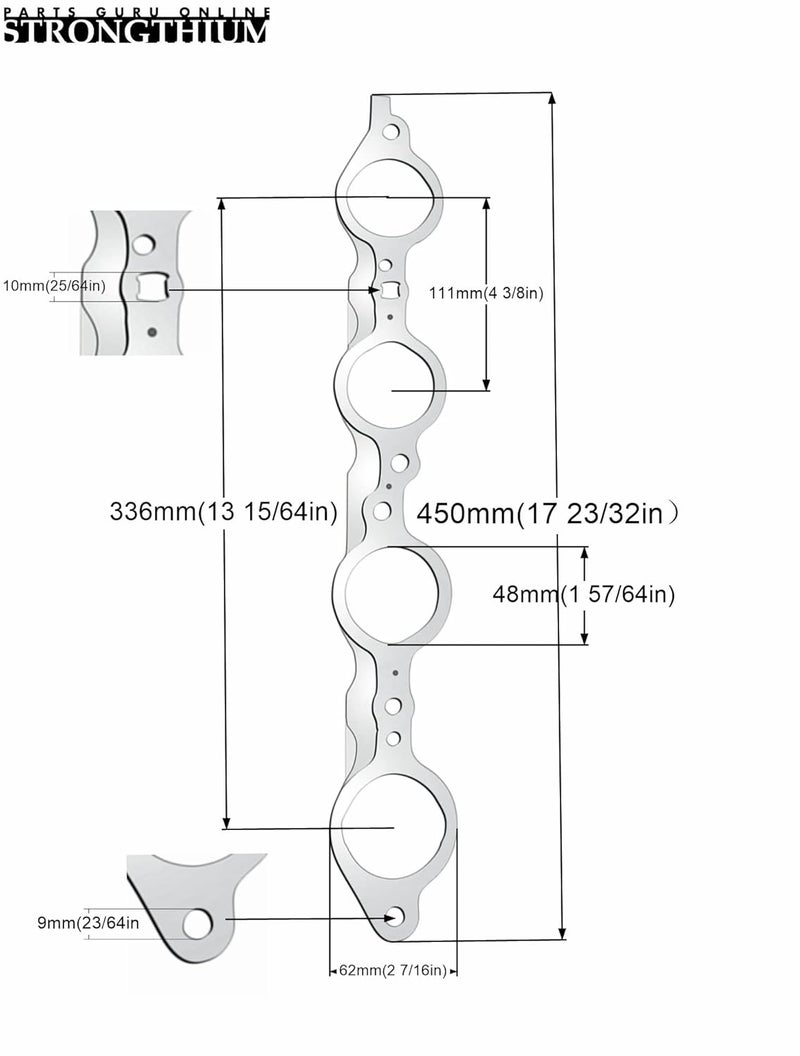 Strongthium LS Multi Layer MLS Header Exhaust Manifold Gasket Set - Image 3