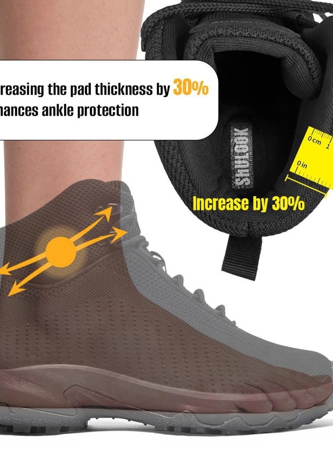 SHULOOK Non Slip Work Boots Women Slip Resistant Comfortable Mesh Kitchen Chef Shoes for Restaurant Food Service Lightweight Walking Shoes Ankle Support,Black, Black, 7.5 - Image 2