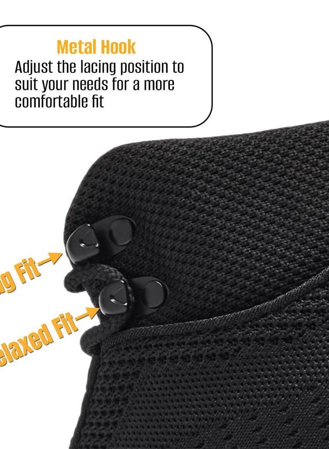 SHULOOK Non Slip Work Boots Women Slip Resistant Comfortable Mesh Kitchen Chef Shoes for Restaurant Food Service Lightweight Walking Shoes Ankle Support,Black, Black, 7.5 - Image 5