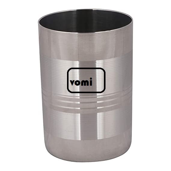 VOMI Dinner Set Steels Stainless Steel 2 Veg Bowl Vati Katori Serving Dish Set 1 Bhojan Thali 1 Plate 1 Spoon and 1 Glass Set 5 Pcs - Image 4