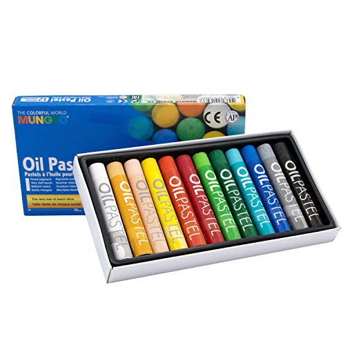 MUNGYO Gallery Oil Pastels Cardboard Box Set of 12 Standard - Assorted Colors - Image 2