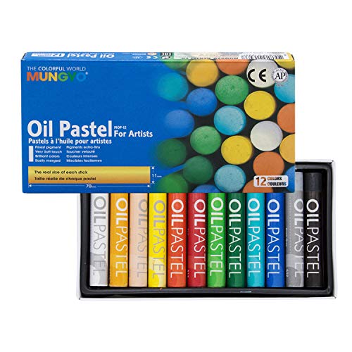 MUNGYO Gallery Oil Pastels Cardboard Box Set of 12 Standard - Assorted Colors - Image 1