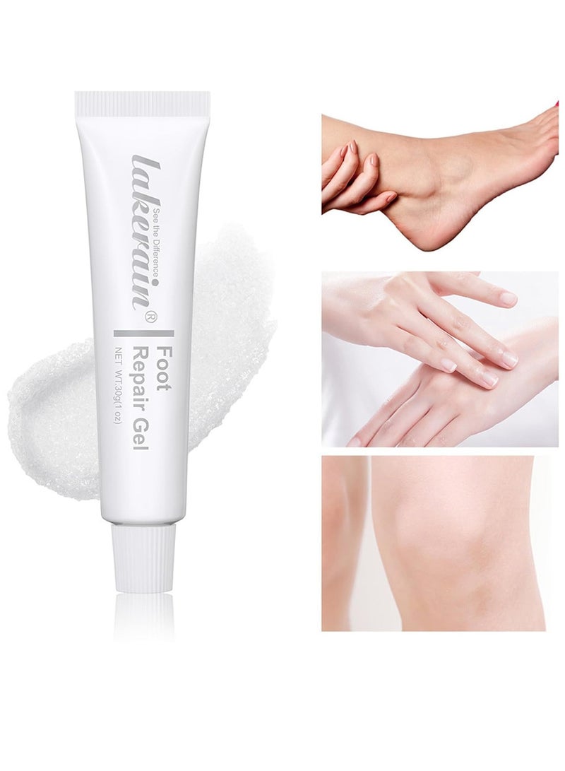 Foot Repair Cream and Gel for Dry Cracked Heels - Visible Results in 1 Day - Softens and Moisturizes Severely Dry Skin - Exfoliating Treatment for Smooth Feet  - Image 3