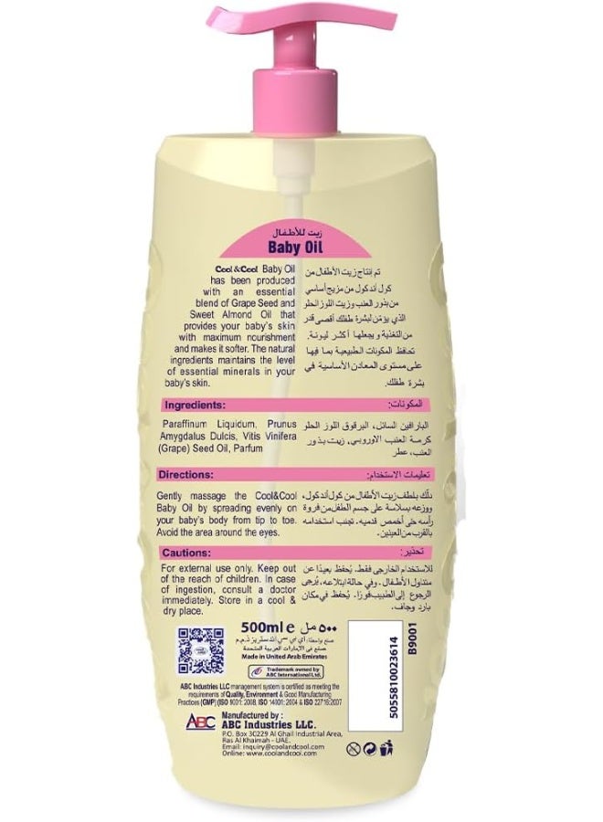 Cool & Cool Enriched With Vitamin E and Grape Seed Oil For Gentle Hydration 500ML - Paraben Free - Image 5