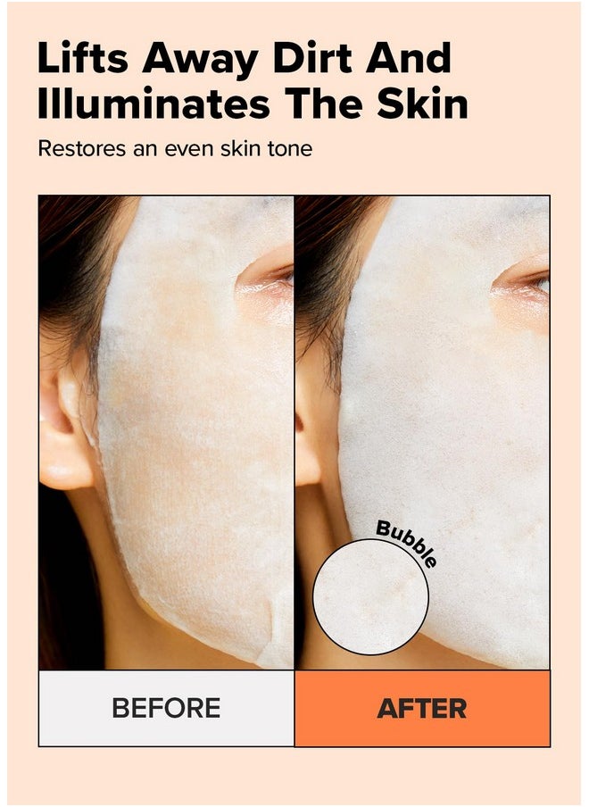 I DEW CARE - Sheet Mask Pack Glow Up Bubbles Bubble Facial Mask With Vitamin And Niacinamide Daily Skin Care Brightening Illuminating Detox Moisturizing Hydrating Face Mask (5 Ea) - Image 1