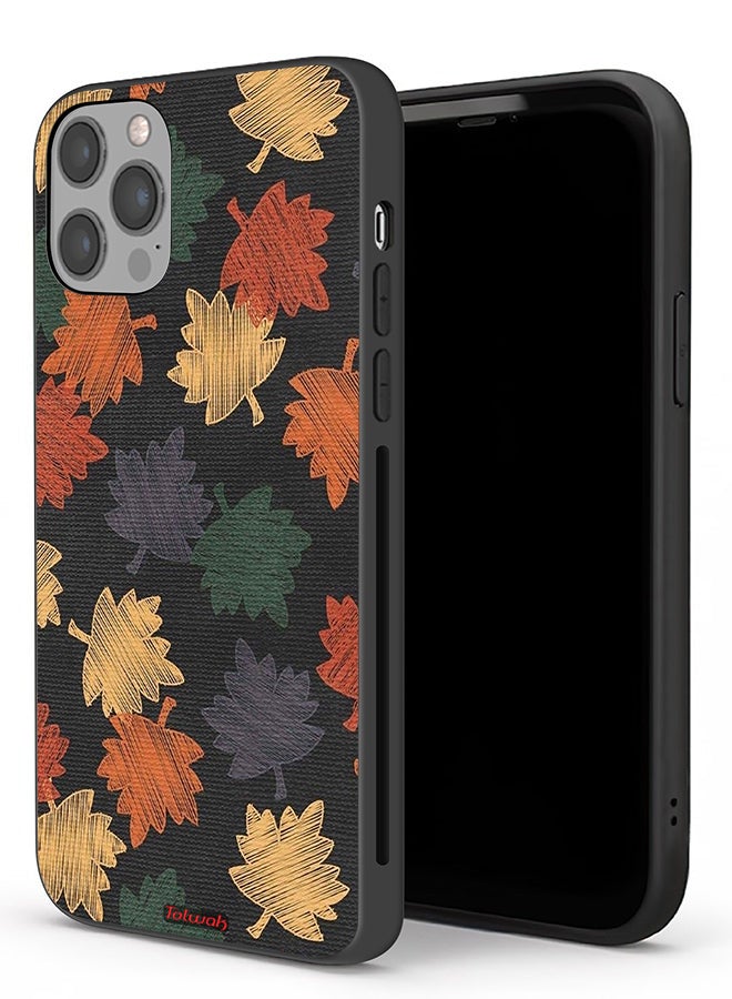 Tolwak Apple iPhone 12 Pro Max Protective Case Autumn Leaves Art - Image 1