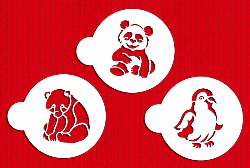 Designer Stencils C783 Penguin, Panda and Polar Bear Cookie Set by Designer Stencils, - Image 1