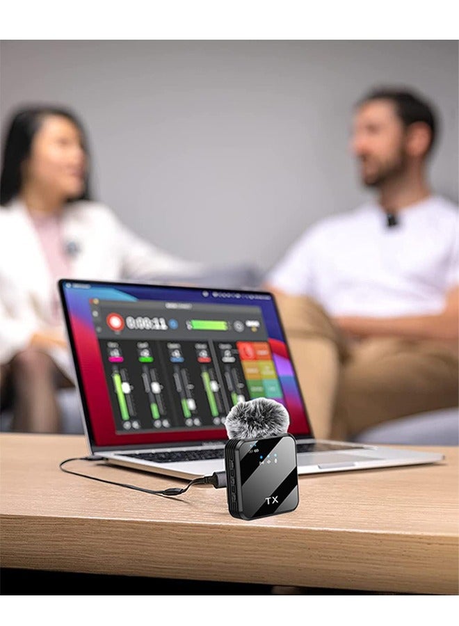 Arabest Wireless Lavalier Microphone Vibrato Live Mobile Phone Video Recording 2.4G Noise Reduction Mini Microphone for Live Streaming Video Recording Vlog Interview Online Class - Image 5