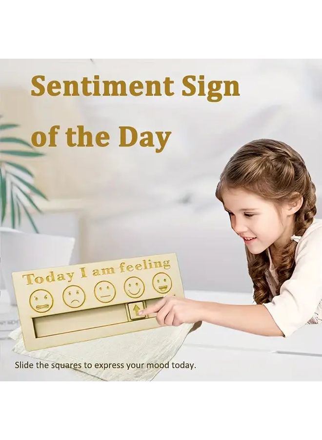 Interesting Style Changeable Emotional Words Plaque For Home Desktop Decoration - Image 2