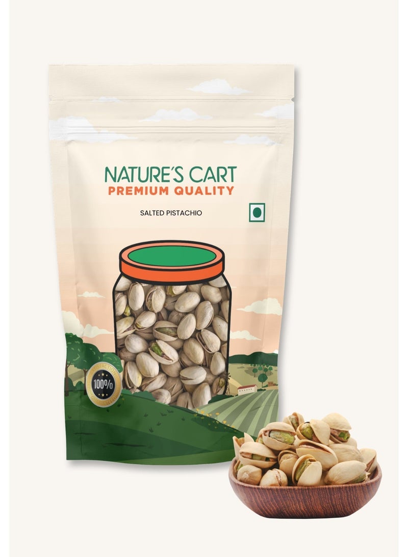Nature's Cart Salted Pistachios, 500g - Image 1