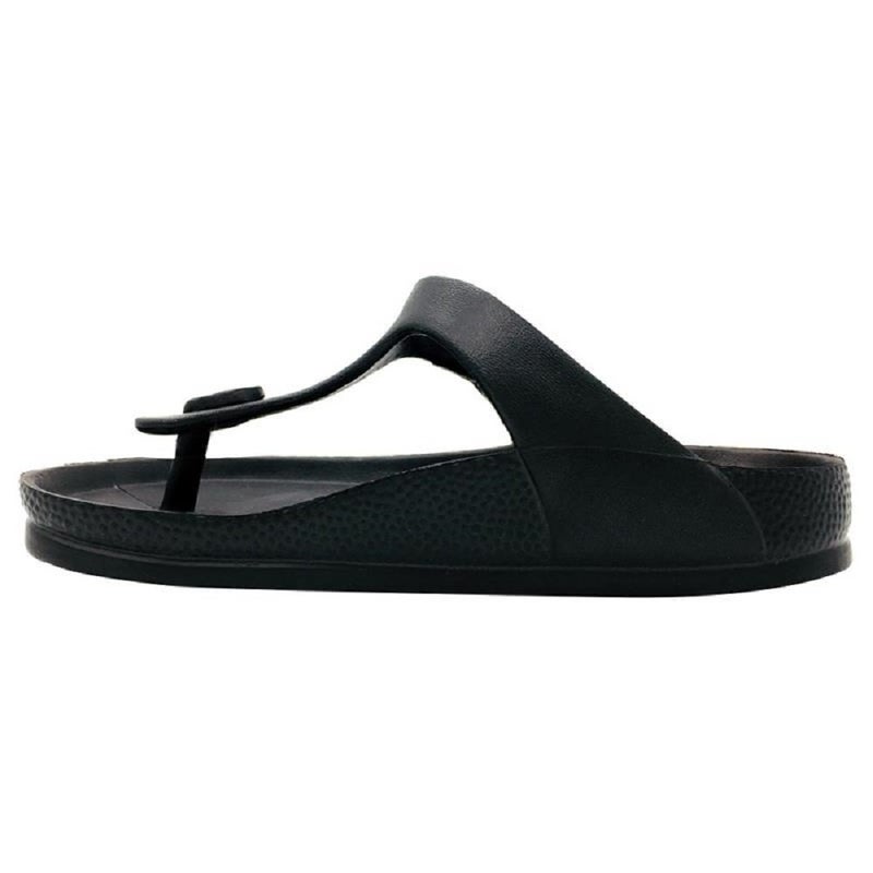 FUNKYMONKEY EVA Flip Flops Waterproof Adjustable Thong Sandals for Mens and Womens (9 M US, Black/Women) - Image 4