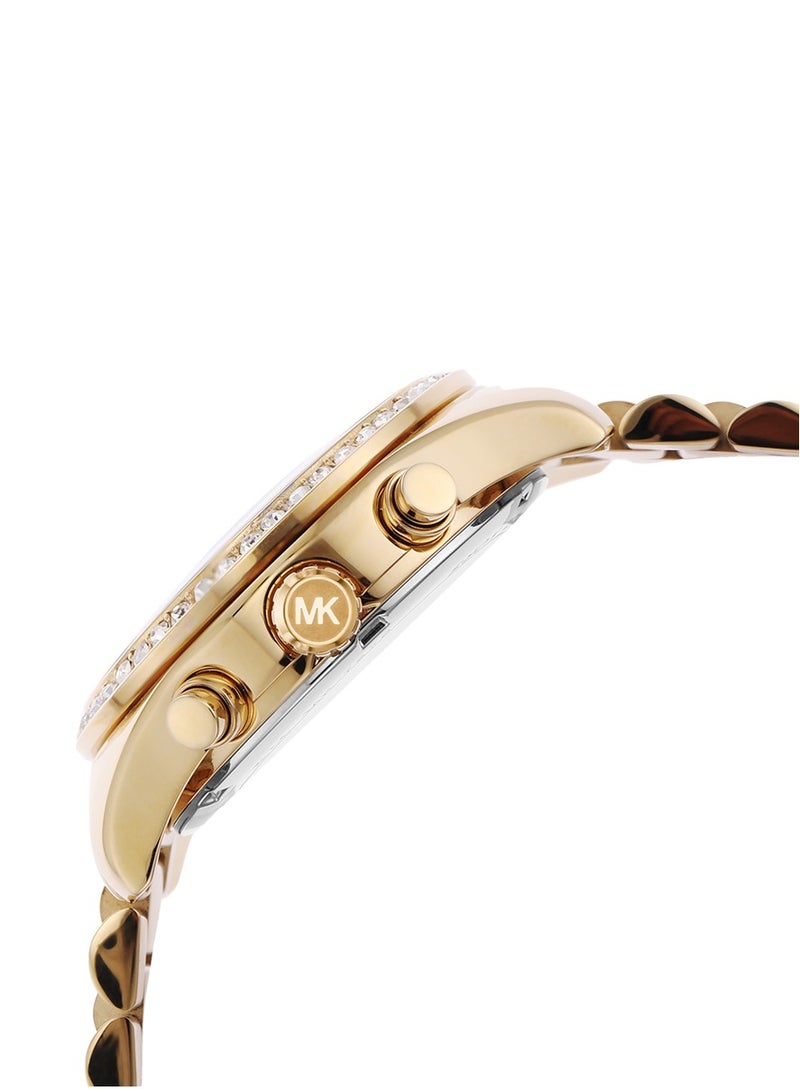 ام كي ساعة ليكسينغتون باف كرونوغراف كوارتز بقرص بني للسيدات - 7276 - Image 2