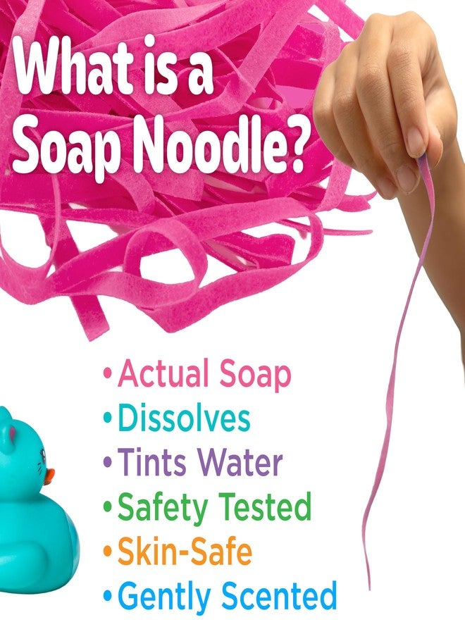Creativity for Kids Soap Noodles Kitty Bath Set | Mix, Swirl & Play with Pink Soap Noodles & Puddles the Kitty Duck | Summer Activities & Fine Motor Skill Crafts (Ages 3+) - Image 4