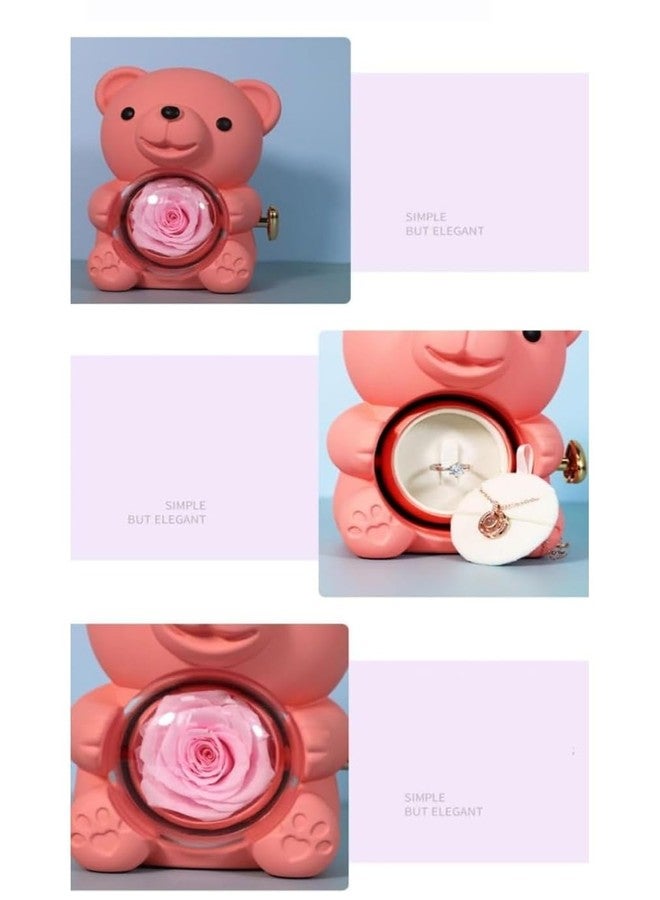 Mahi Enterprise Bear Ring Box – Valentine's Day Gift Case for Rings, Proposal, Engagement & Wedding – Romantic Jewelry Holder for Valentine's Day Supplies & Special Occasions - Image 2