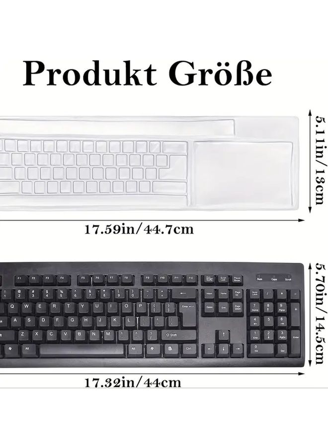 2 Pack Ultra Thin Silicone Keyboard Cover Waterproof Skin Protector 1077 - Image 2