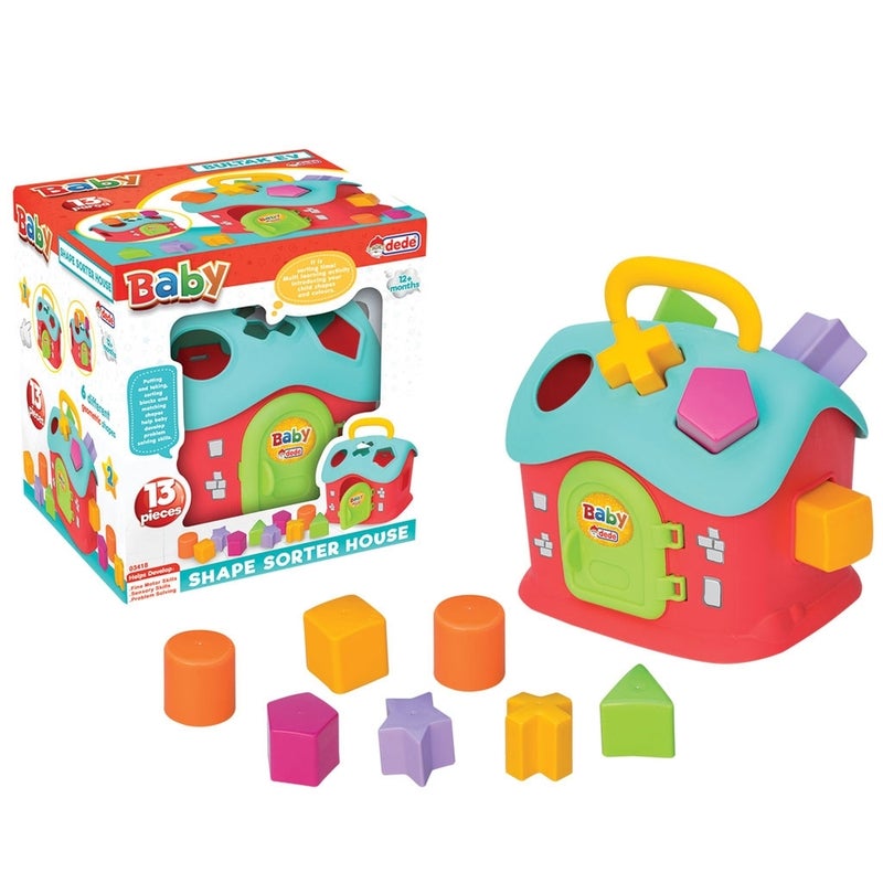 Dede - Baby Shape Sorter House 13 Pieces - 03418 - Image 1