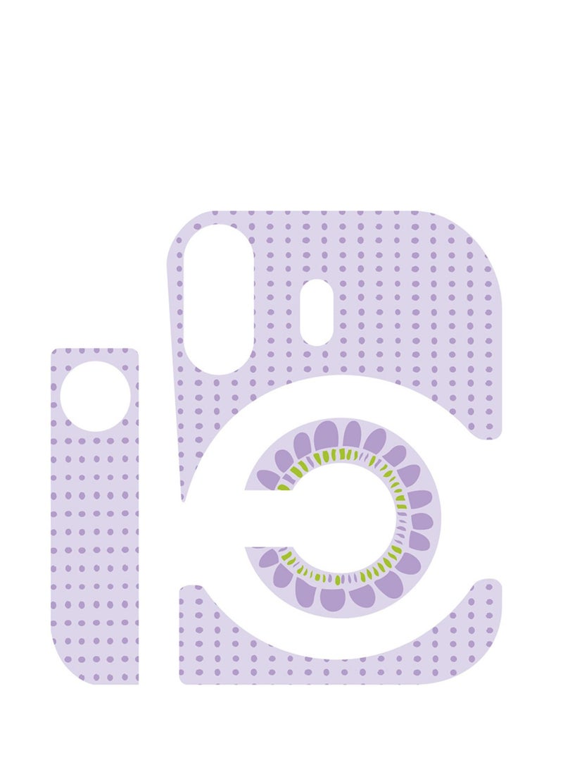 Camera Sticker Dotted Design Camera Decals Trendy Dot Stickers Lightweight Personalize Your Shots Suitable for Mini12