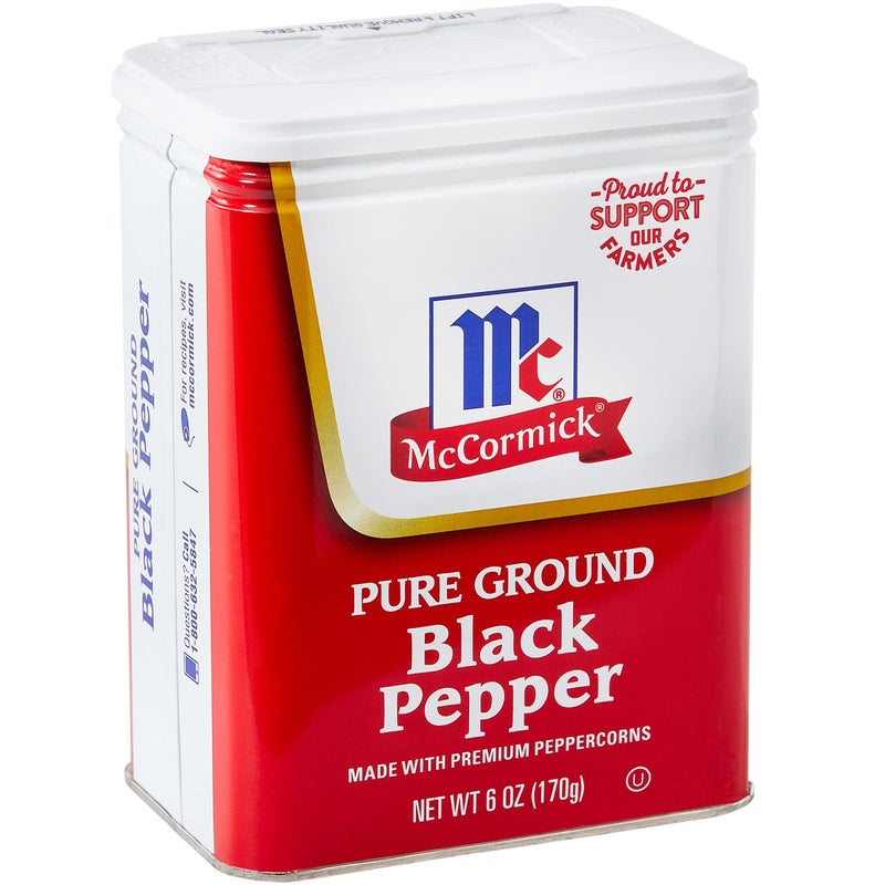McCormick Pure Ground Black Pepper, 6 oz - Image 1