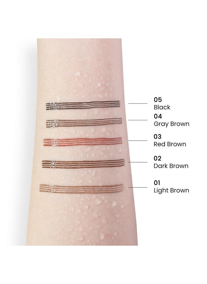 BINGBRUSH BINGBRUSH Eyebrow Pencil Micro 4 Point Ink Pen by Brow Stylist - Eye Makeup Lift & Snatch Eyebrow Pen Kits Long-Lasting Waterproof Natural Eyebrow Hair (1Pc 02# Dark brown)  - Image 5
