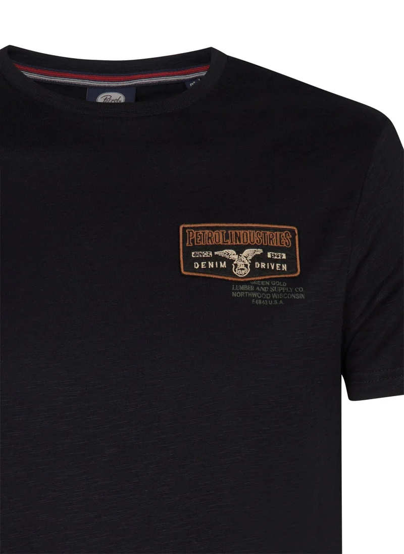 Petrol Industries 9111-Deep Black Men T-Shirt SS for Men | Best Price UAE