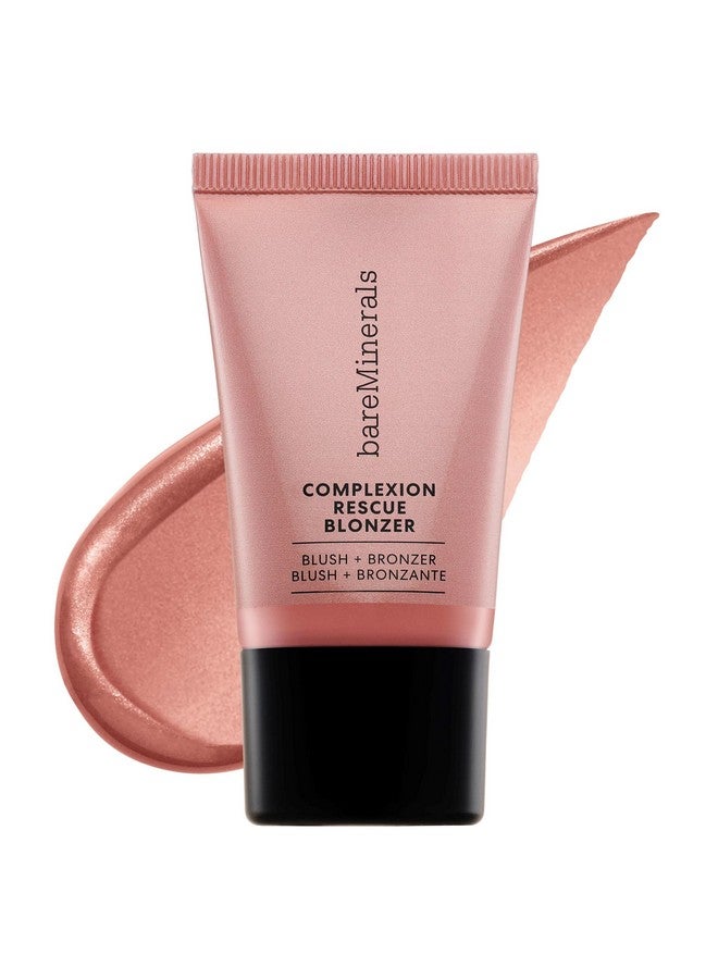 bareMinerals bareMinerals Complexion Rescue Liquid Blonzer, Blush + Bronzer Hybrid, Bronzer Blush for a Sun-Kissed Glow, Buildable Face Bronzer + Blush for Cheeks, Gel-Cream, Vegan (Kiss of Pink) - Image 1