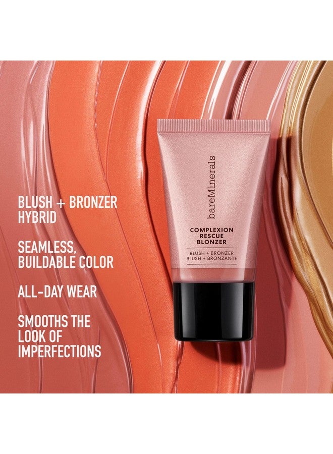 bareMinerals bareMinerals Complexion Rescue Liquid Blonzer, Blush + Bronzer Hybrid, Bronzer Blush for a Sun-Kissed Glow, Buildable Face Bronzer + Blush for Cheeks, Gel-Cream, Vegan (Kiss of Pink) - Image 5