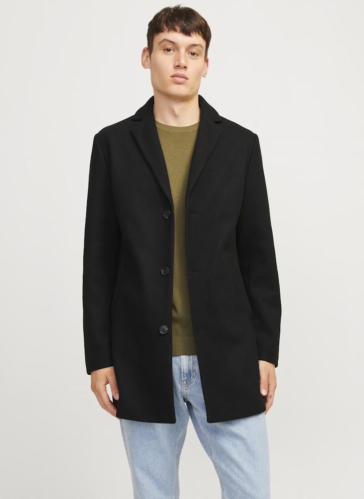 JJ Rebel Casual Button Detail Coat - Image 1