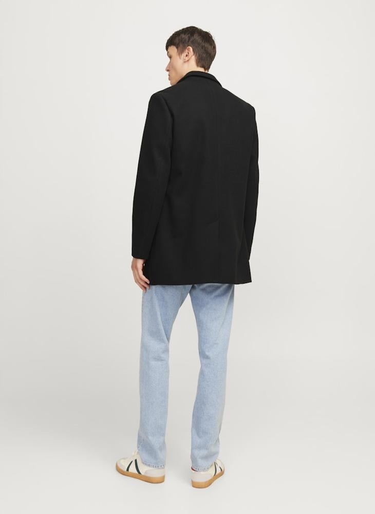 JJ Rebel Casual Button Detail Coat - Image 2