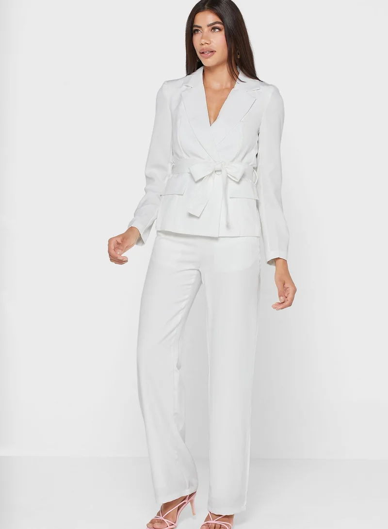ELLA Belted Blazer Pant Set
