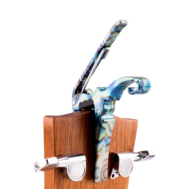 Kyser Musical Products Quick-Change Guitar Capo, KG6ABA, Abalone - For 6-String Acoustic Guitars, Made in USA, Quality, Strong, Lightweight, Quick & Easy Key Changes, Innovative, Perfect Fit - Image 4