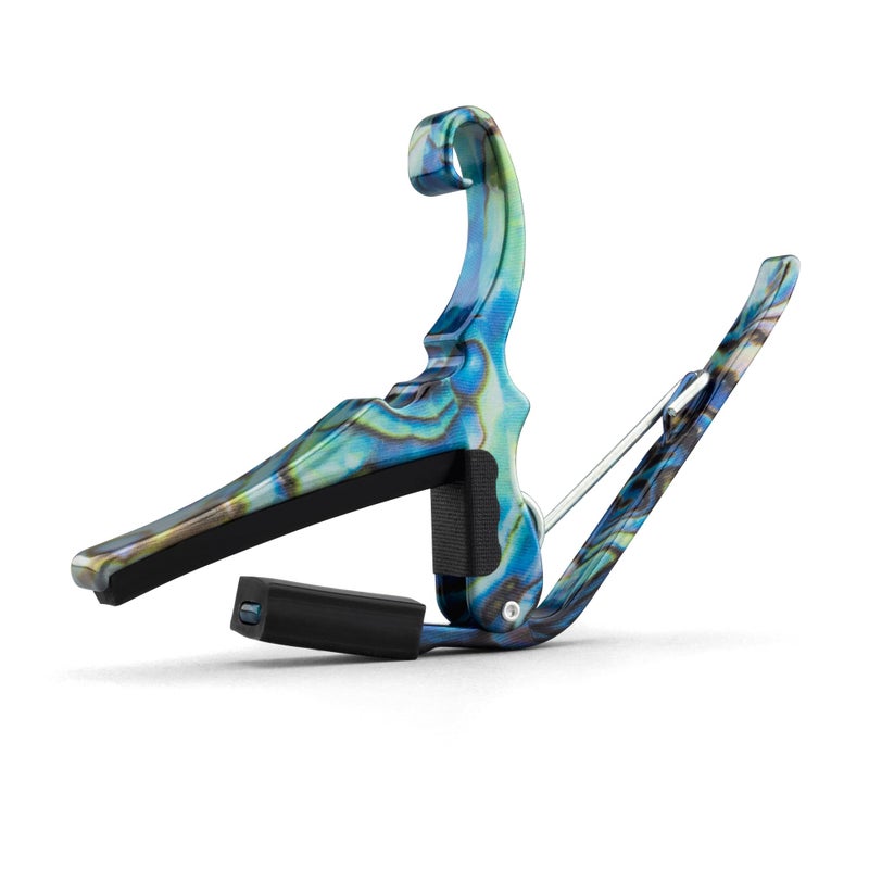 Kyser Musical Products Quick-Change Guitar Capo, KG6ABA, Abalone - For 6-String Acoustic Guitars, Made in USA, Quality, Strong, Lightweight, Quick & Easy Key Changes, Innovative, Perfect Fit - Image 2