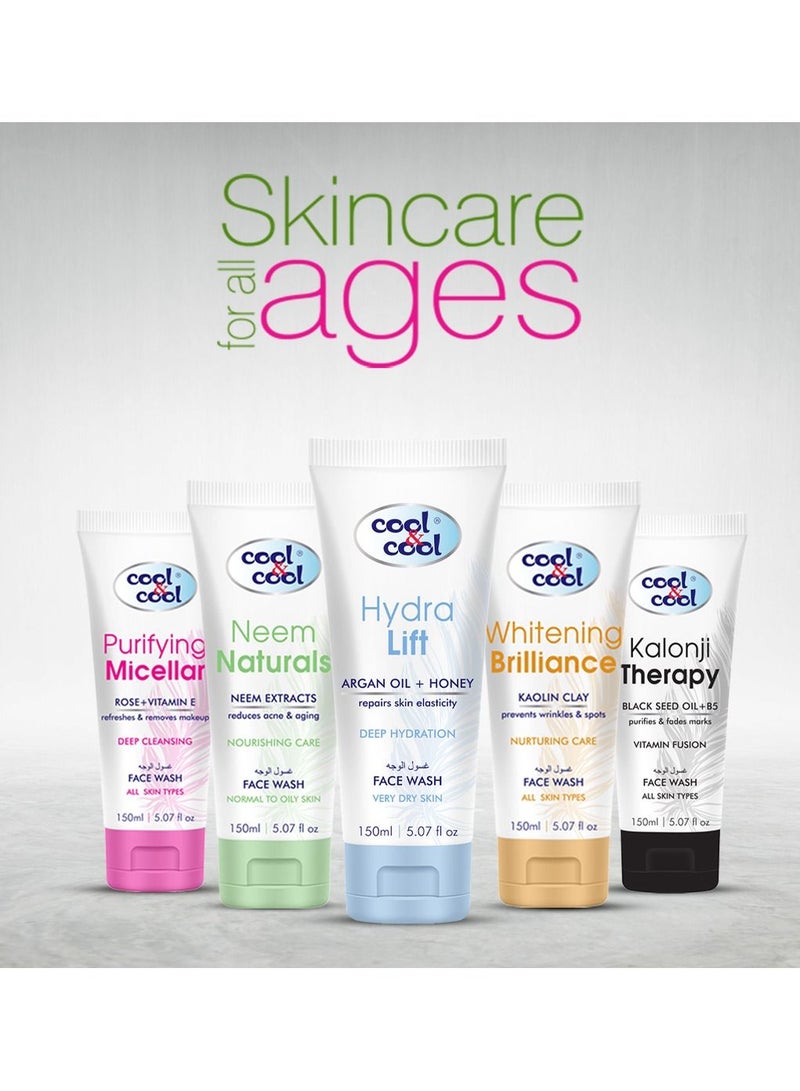 كول اند كول غسول الوجه هيدرا ليفت من كول آند كول 150 مل - تركيبة مرطبة مع زيت الأرغان والعسل، خالي من البارابين، ترطيب عميق وخالي من البارابين، يعيد مرونة البشرة - Image 5