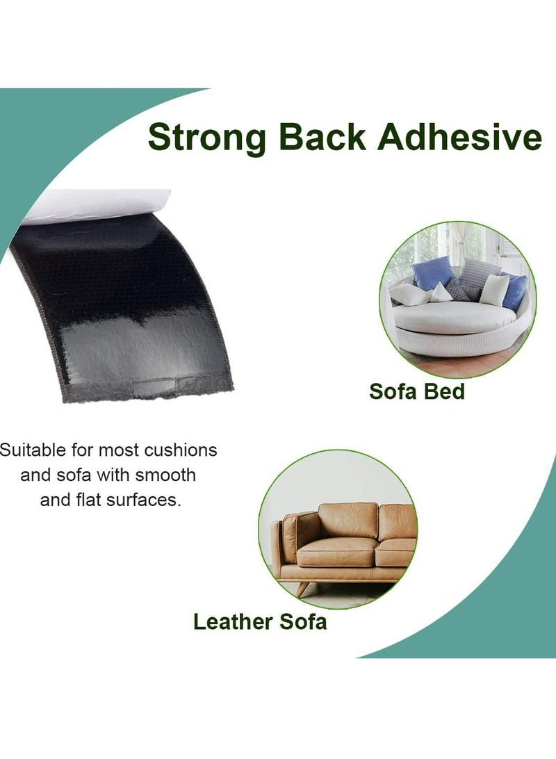 Couch Cushion Non Slip Pads for Reduce Couch Cushions Sliding，Hook and Loop Tape with Adhesive for Smooth Surfaces - Image 4