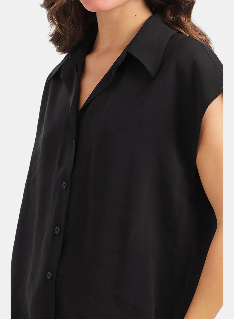 Carina Sleeveless Button-Down Shirt - Image 5