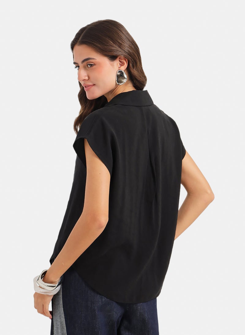 Carina Sleeveless Button-Down Shirt - Image 4