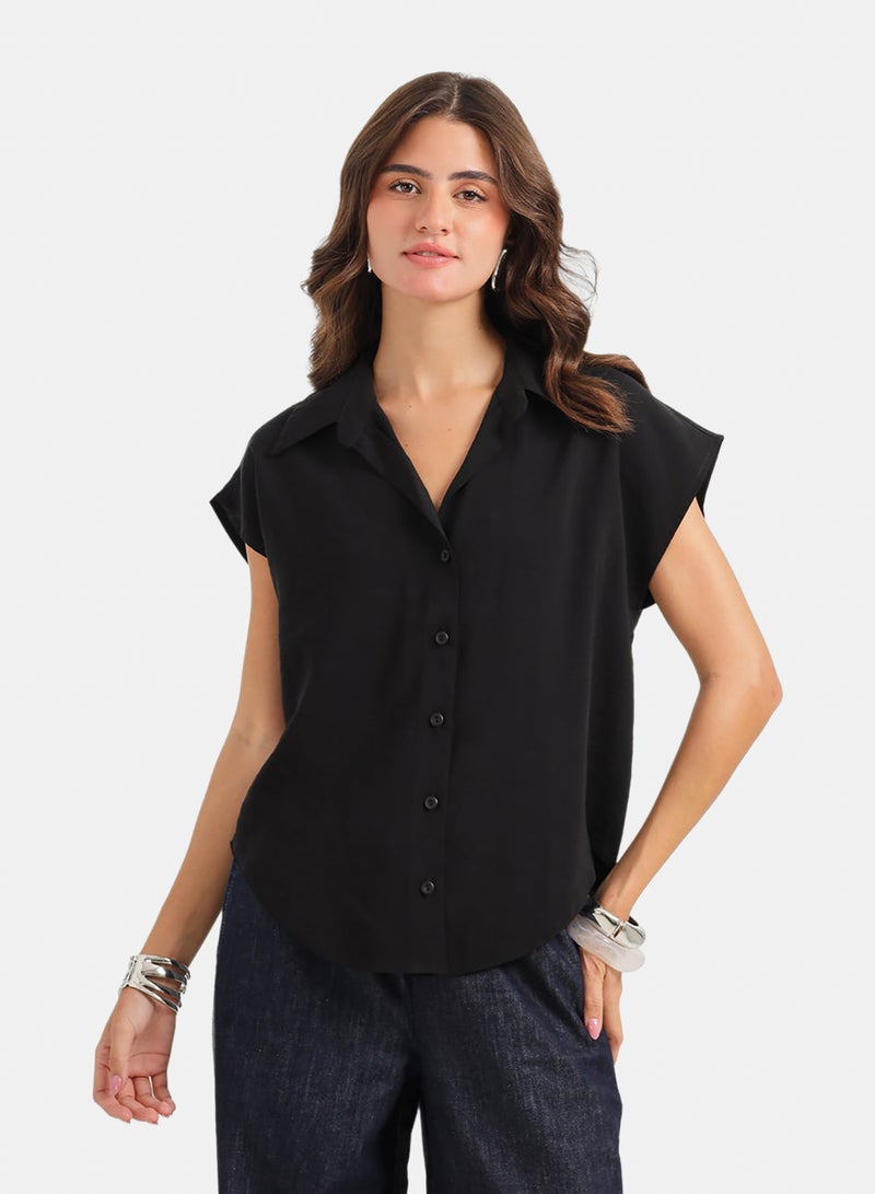 Carina Sleeveless Button-Down Shirt - Image 1