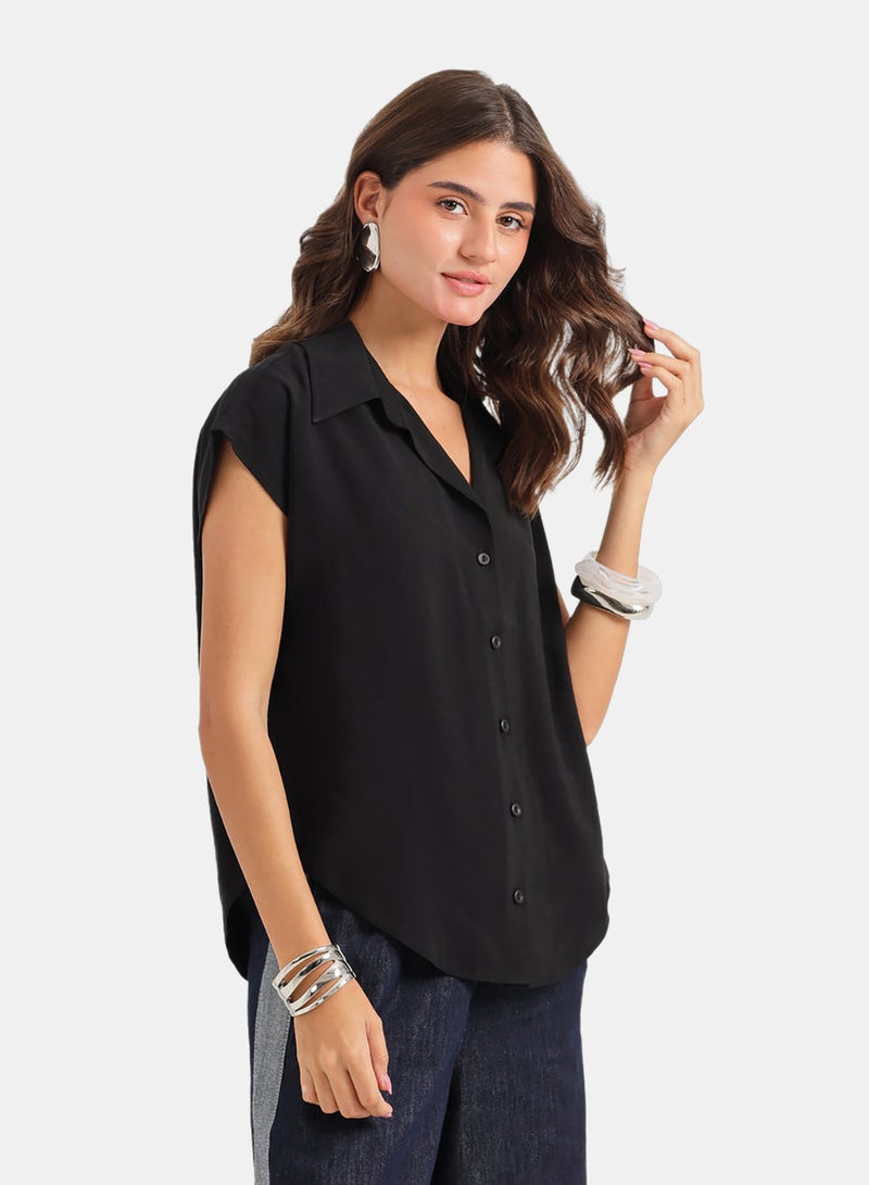 Carina Sleeveless Button-Down Shirt - Image 2