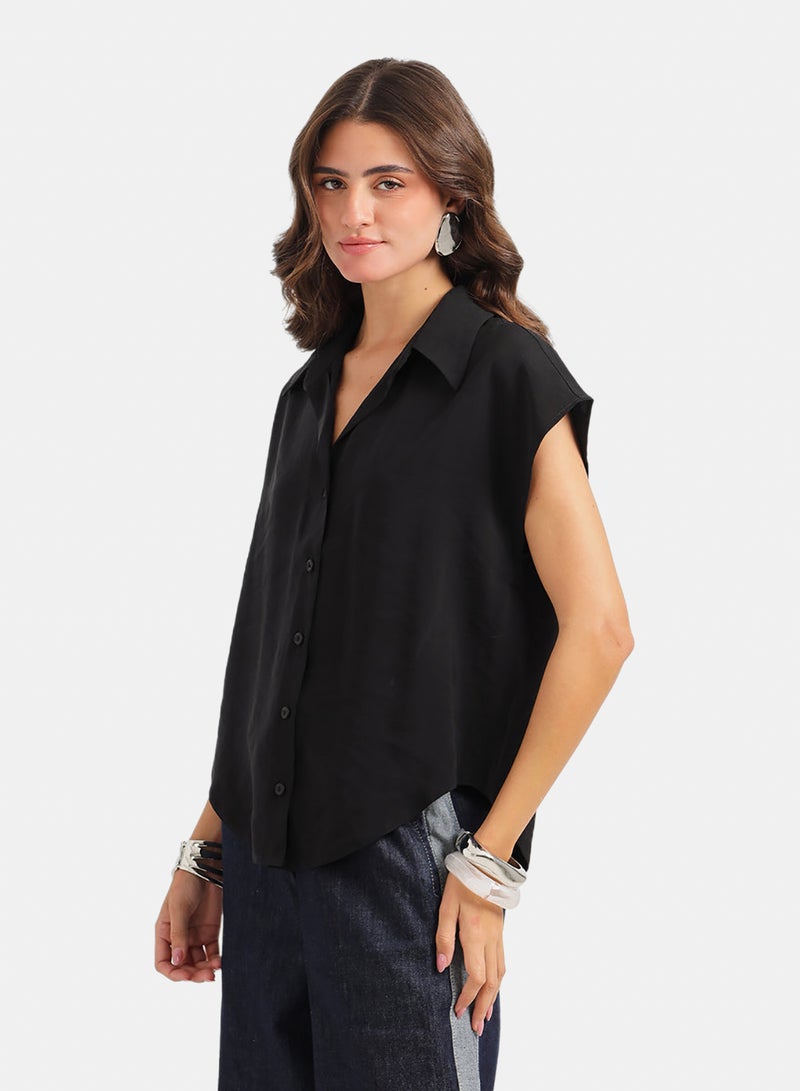 Carina Sleeveless Button-Down Shirt - Image 3