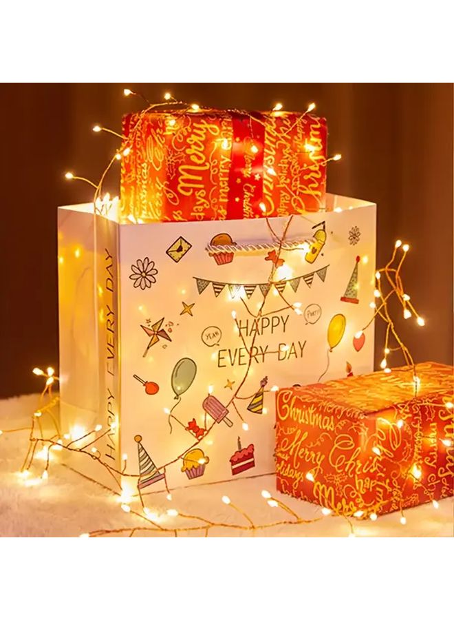 Warm White 500cm USB Remote Control Firecracker Fairy Lights 8 Modes Indoor Decor - Image 4