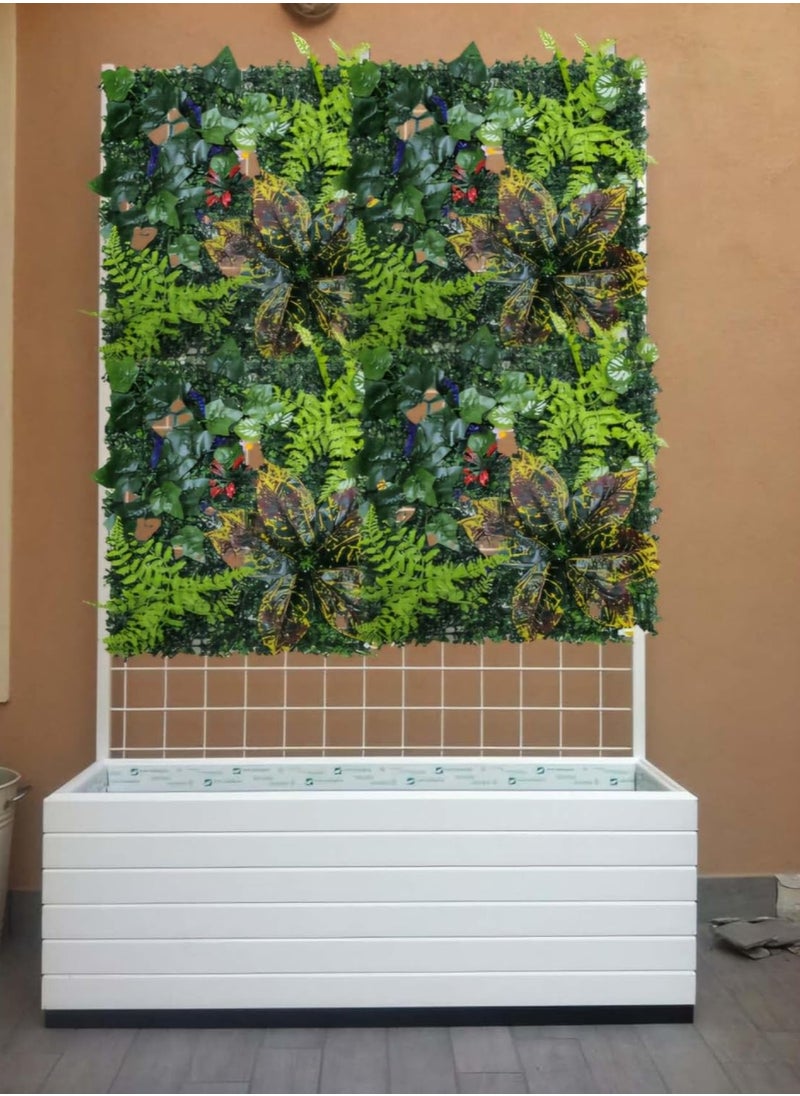 LINGWEI Grass Wall Panels Backdrop Wall Fake Grass Wall Green Grass Backdrop For Wall Artificial Grass Wall Decor Hedge Wall Topiary Privacy Screens and Panels  - Image 2