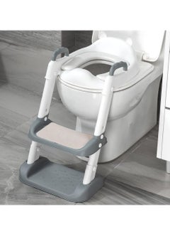 Gonice Potty Training Toilet Seat with Step Stool Ladder-Easy to Assemble  - Image 1