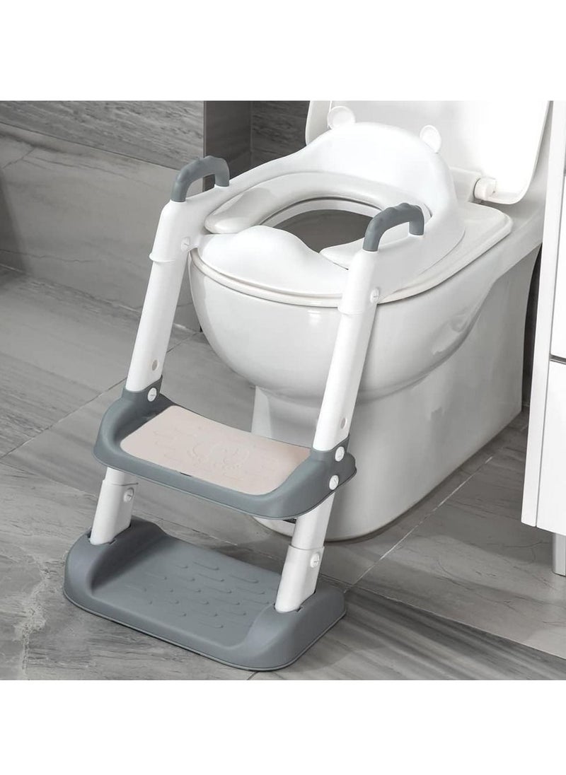 Gonice - Potty Training Toilet Seat with Step Stool Ladder-Easy to Assemble - Image 1