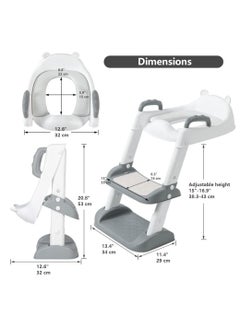 Gonice Potty Training Toilet Seat with Step Stool Ladder-Easy to Assemble  - Image 5