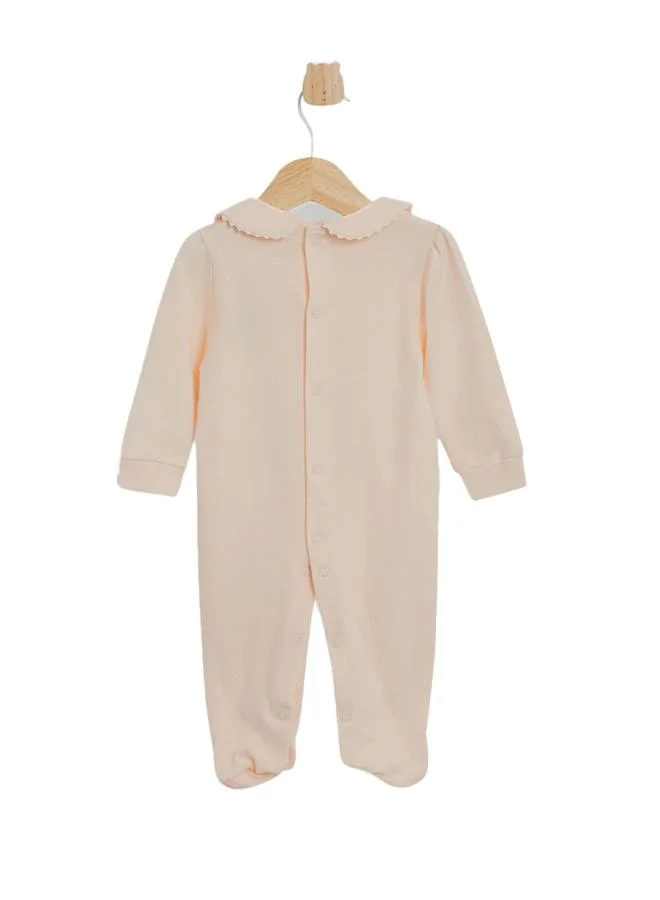 أطفال وأكثر Babies & More Newborn Girls White Sleepsuit