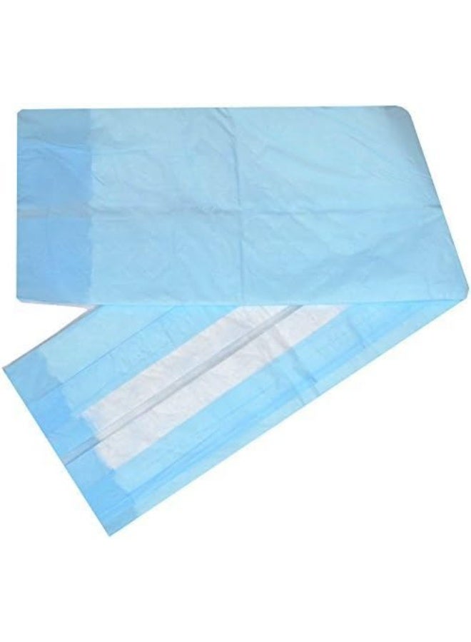 BrightCare Disposable Baby Changing Pad Liner - Economy Pack 50 Count (17 x 24 Inch) - Waterproof Absorbent Blue Hospital Underpad for Incontinence with Moisture Protector - Small Chux by BrightCare - Image 2