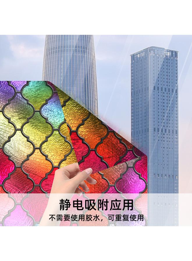 Bluejw 58*120cm European Electrostatic Glass Sticker Shading Sticker Toilet Bathroom Frosted Window Renovation Sticker 081-105 - Image 2