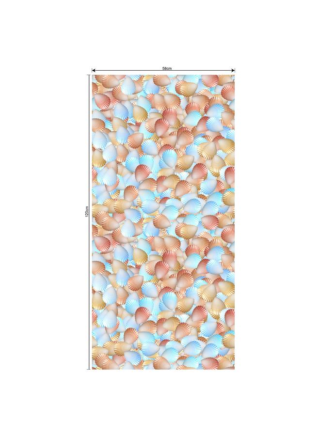 Bluejw 58*120cm European Electrostatic Glass Sticker Shading Sticker Toilet Bathroom Frosted Window Renovation Sticker 081-105 - Image 1